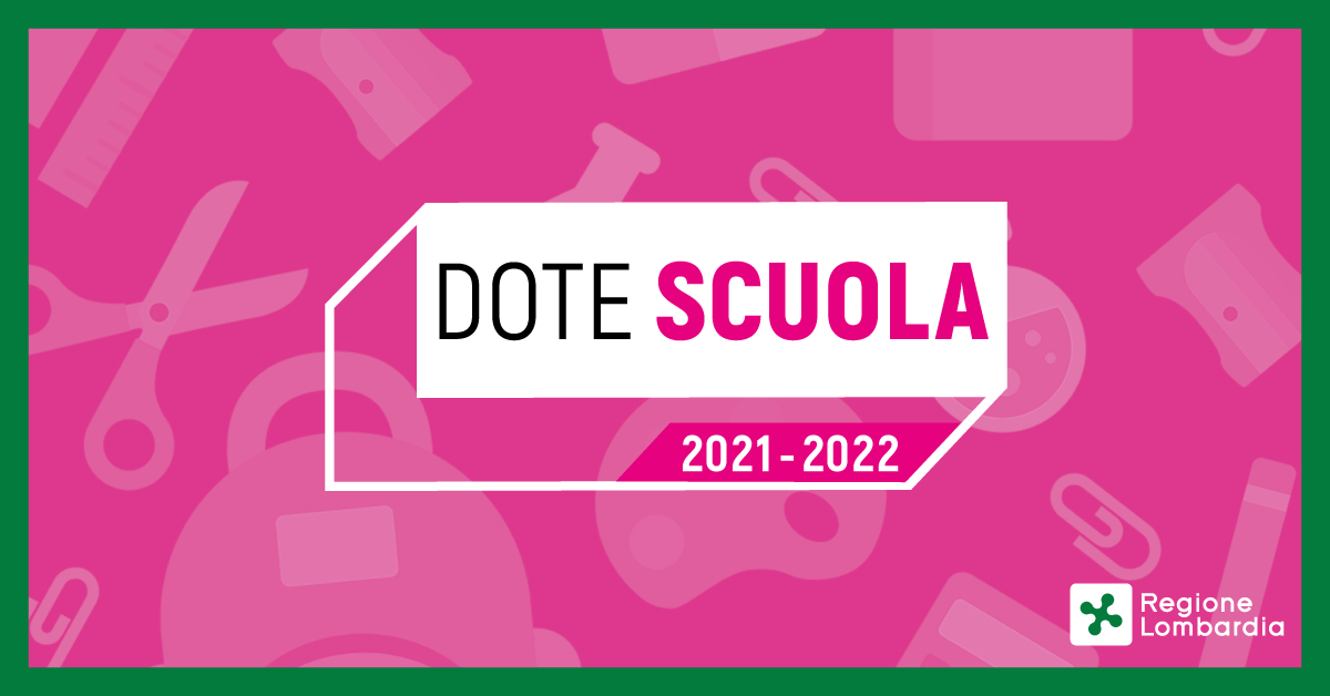 AVVISO: DOTE SCUOLA 2021-2022 - MATERIALE DIDATTICO